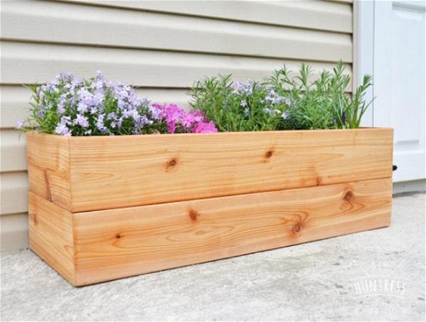 DIY Modern Cedar Planter
