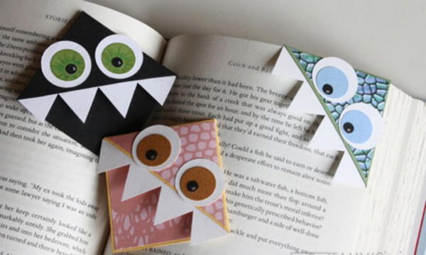 DIY Monster Bookmark