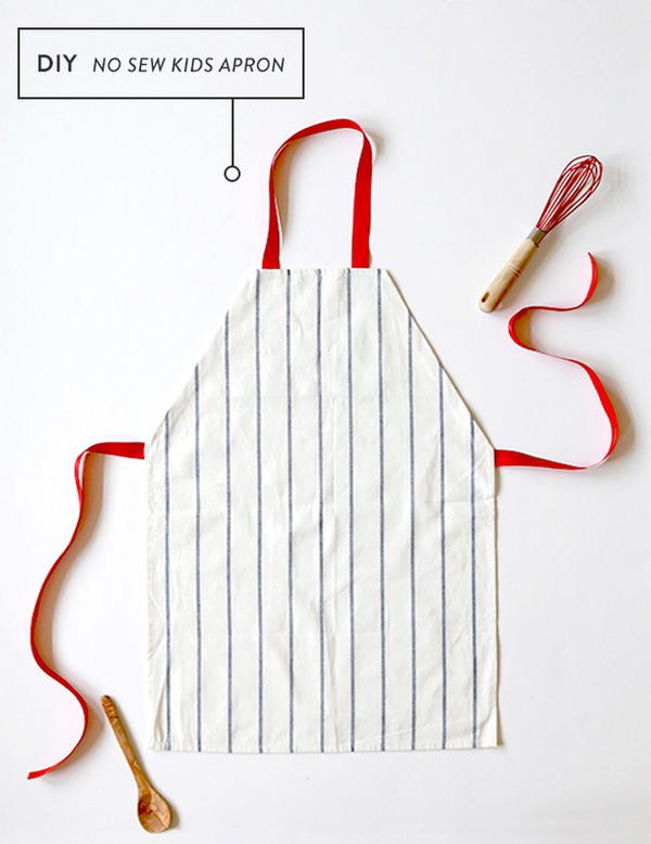 DIY No Sew Kids Apron