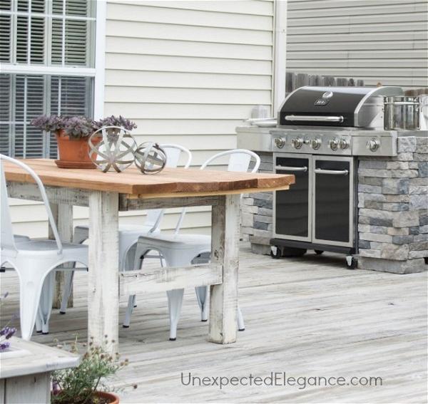 DIY Outdoor Grill Station