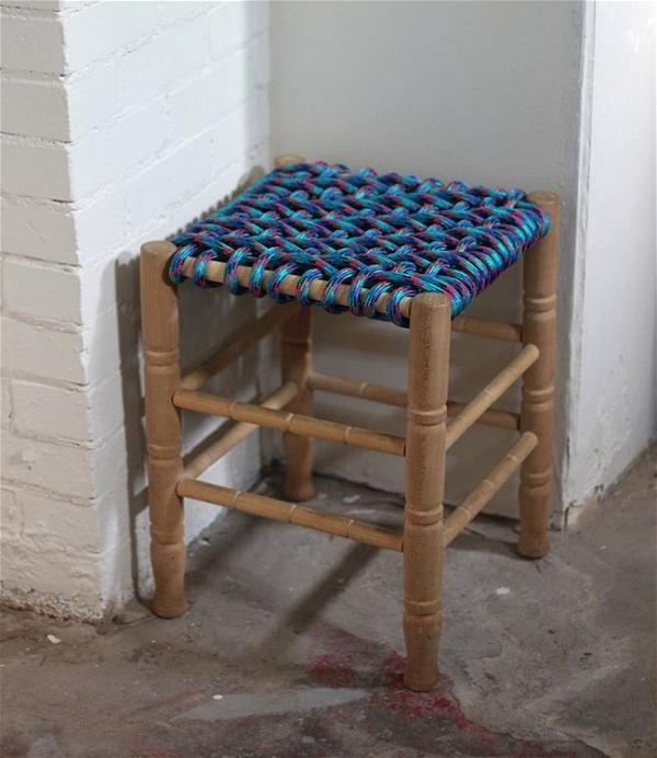 DIY Paracord Woven Stool