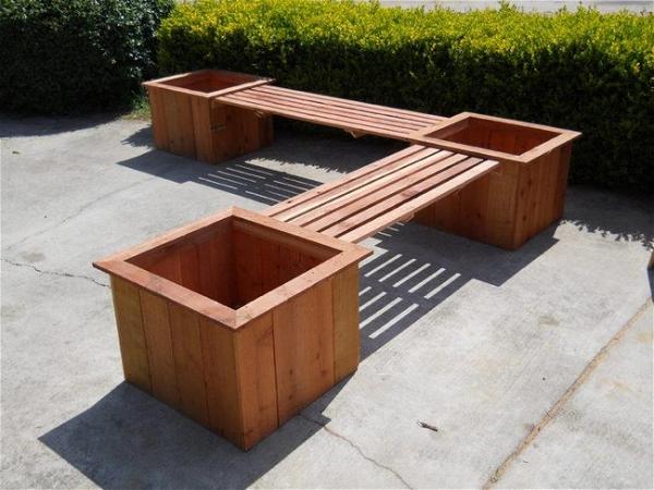 DIY Planter Benches