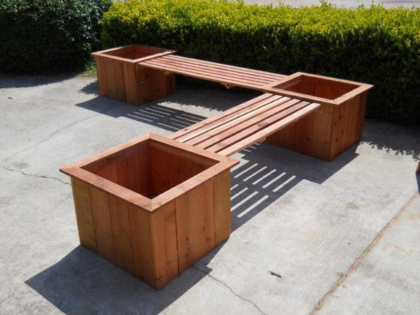 DIY Planter Benches