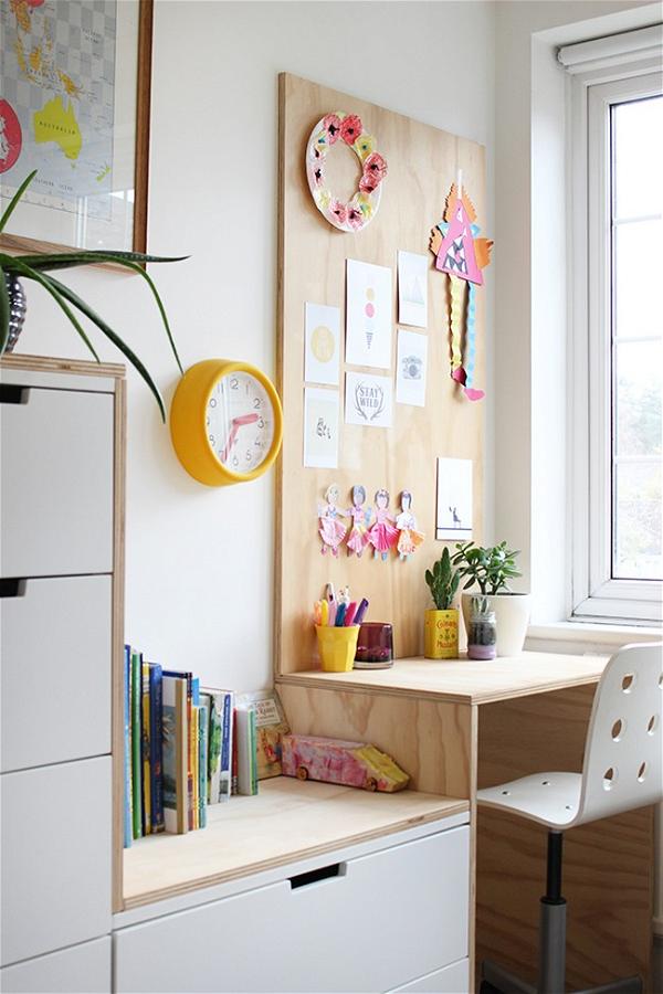 DIY Plywood Kids Desk