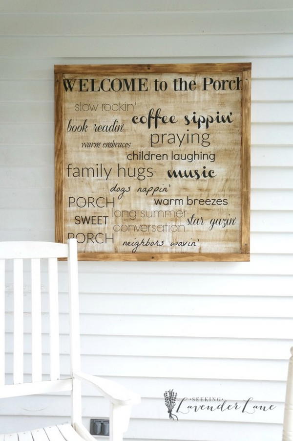 Porch Sign