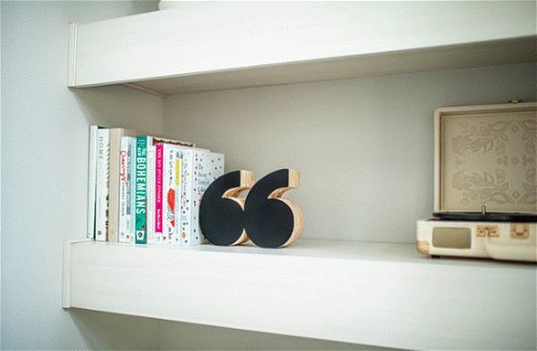 DIY Quote Bookends