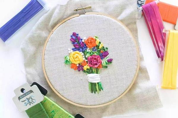 DIY Ribbon Embroidery