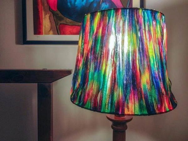 DIY Ribbon Lampshade