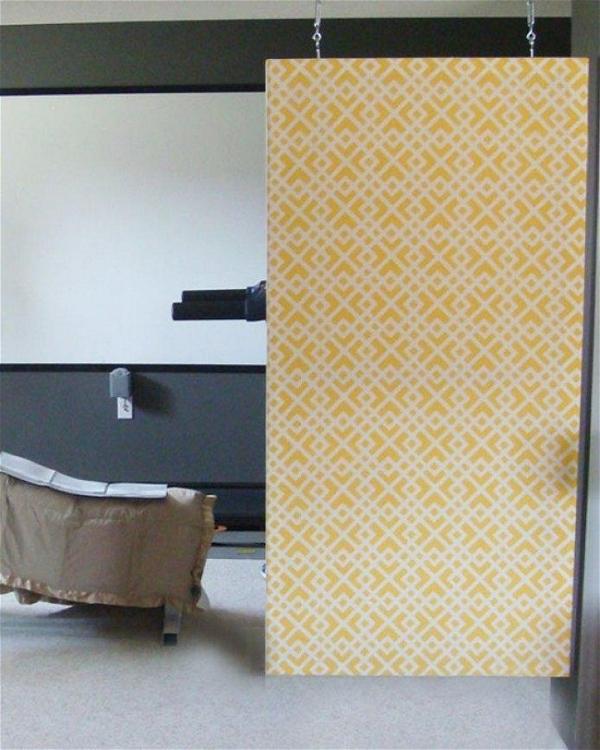 DIY Room Divider With Fabric