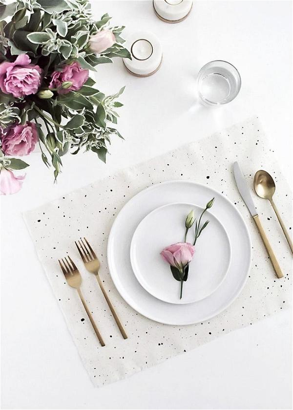 DIY Speckled Placemats