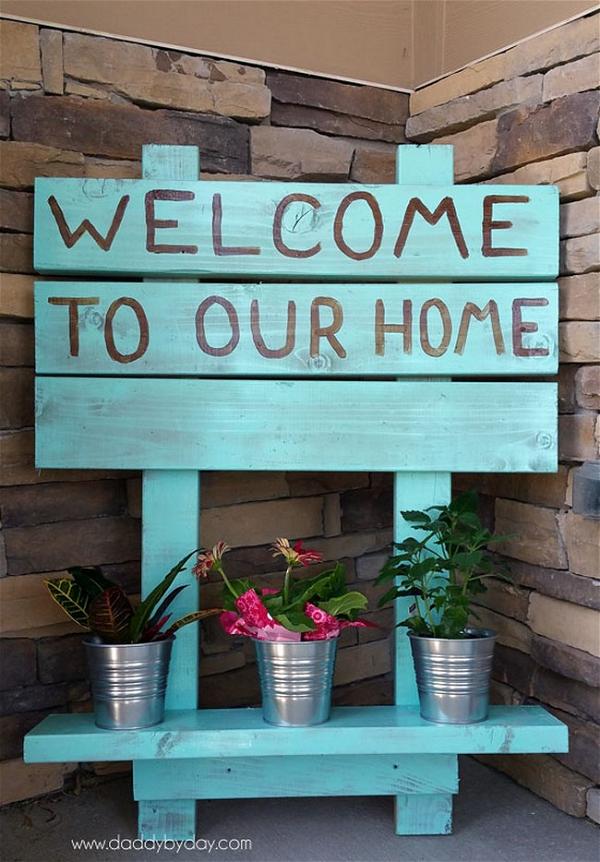 DIY Welcome Sign