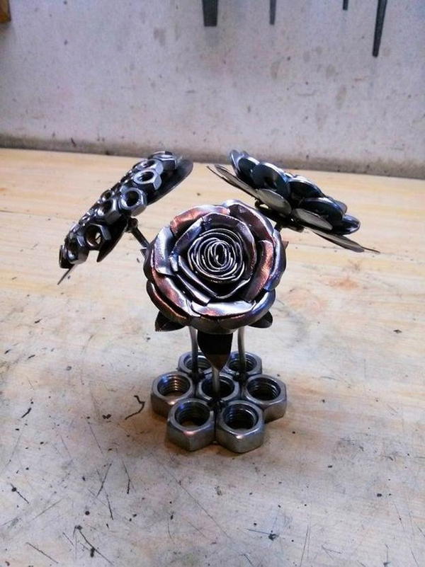 DIY Welded Bouquet