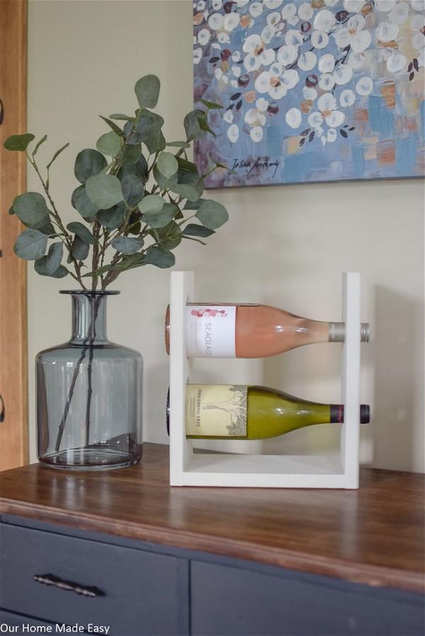 DIY Wine Rack For A Tabletop