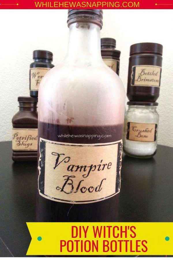 DIY Witch Potion Bottle