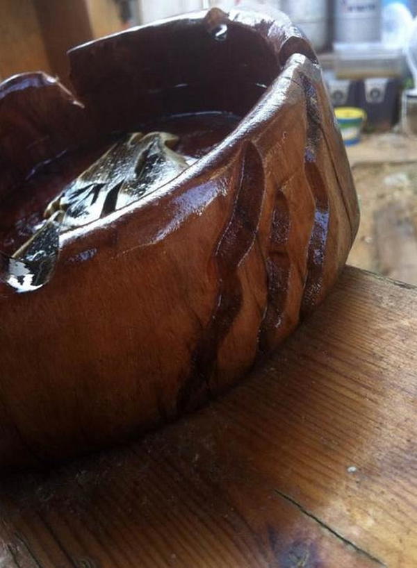 DIY Wood Ashtray