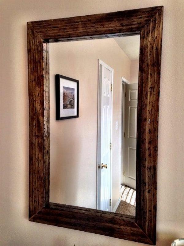 DIY Wood Mirror Frame