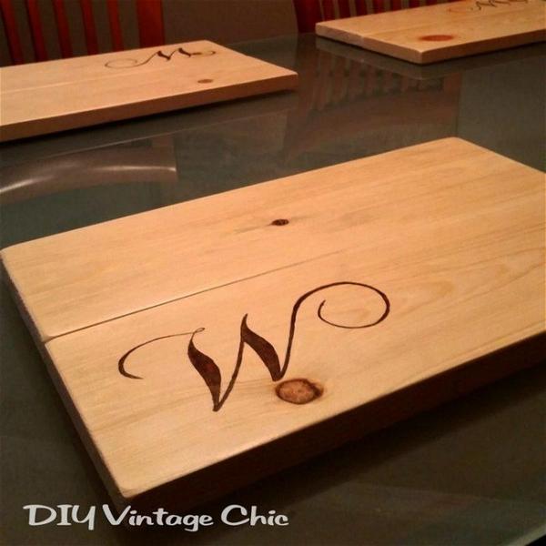 DIY Wooden Placemats