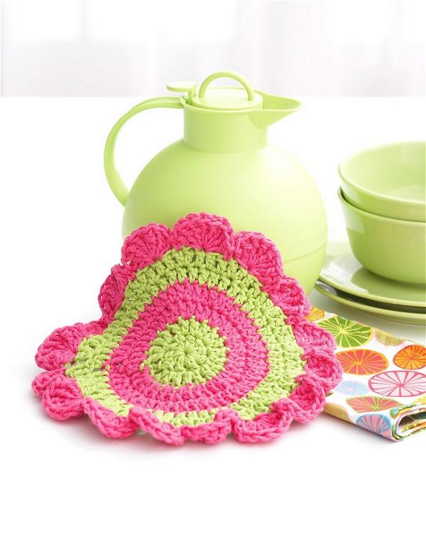 Daisy Wheel Dishcloth