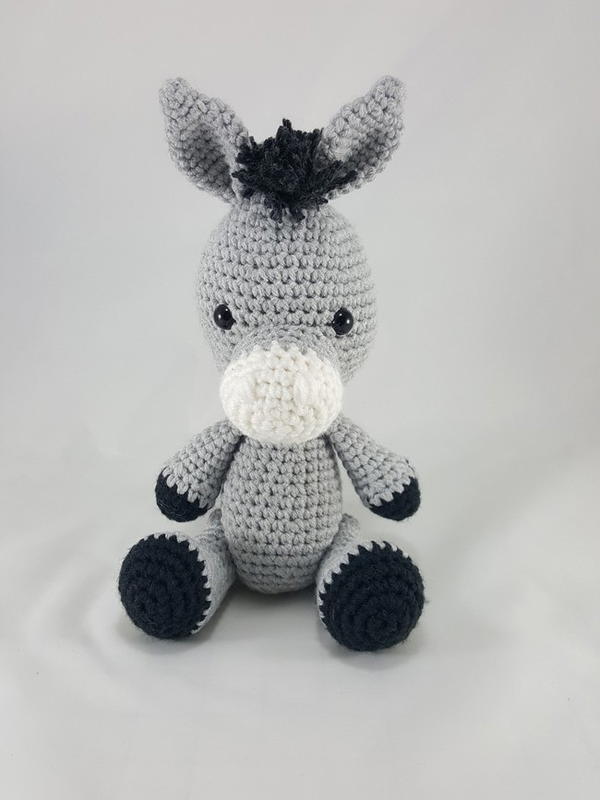 Donkey Amigurumi Stuffed Animal