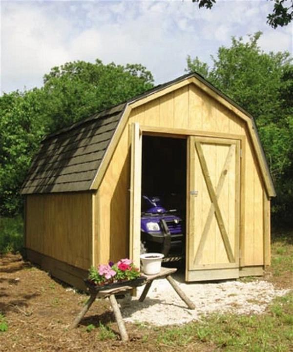 Drive-thru Backyard Shed Plan