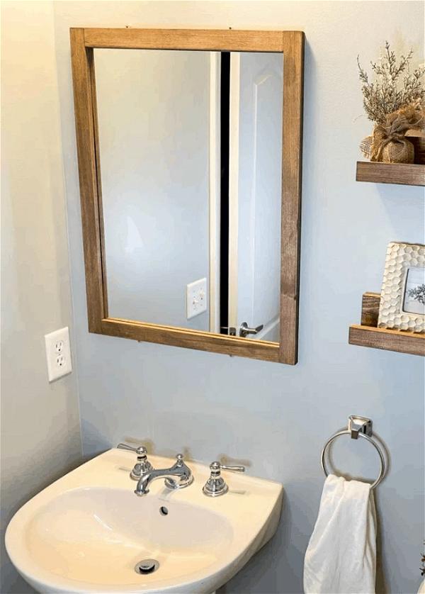 Easy DIY Mirror Frame