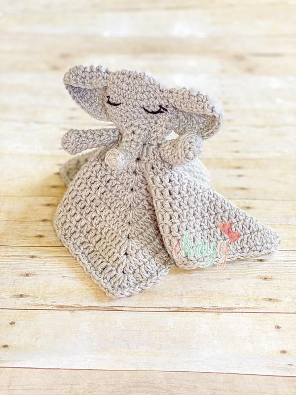 Elephant Lovey Puppet