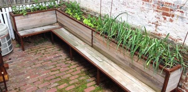 Extra Long Planter Bench