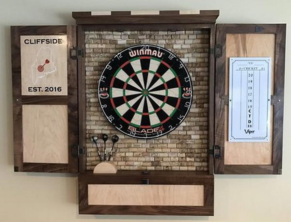 Fancy Dartboard Cabinet