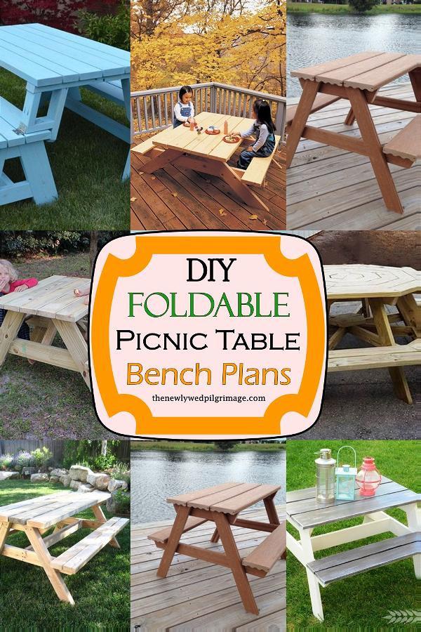Foldable Picnic Table Bench Plans