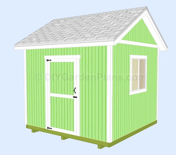 Gabled Garden Shed Plan