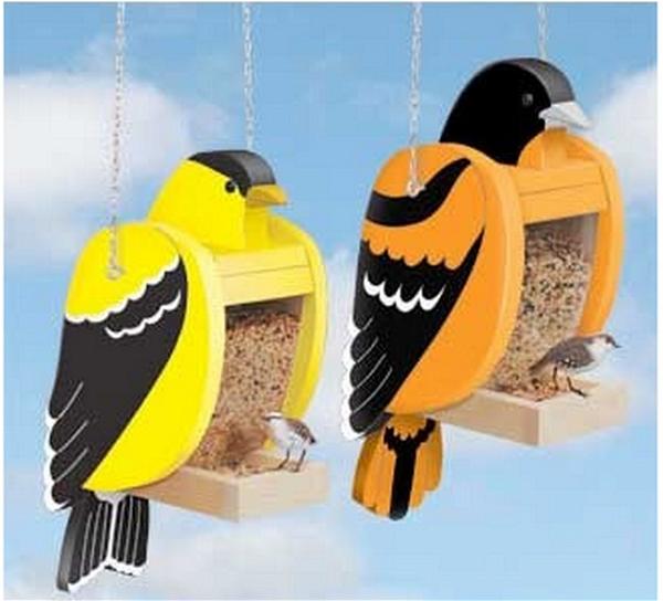 Goldfinch & Baltimore Oriole Bird Feeder Set 