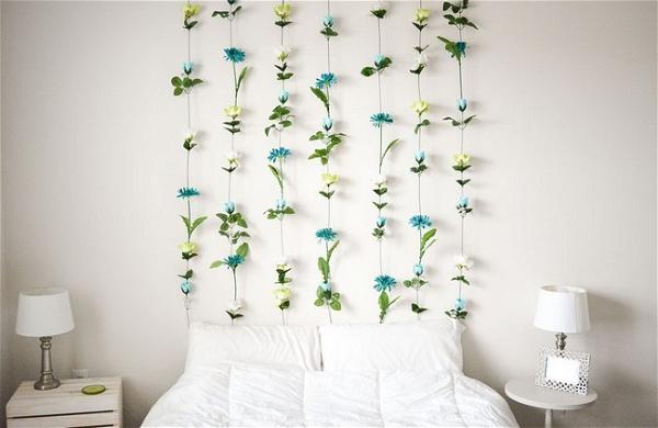 Headboard Flower Wall