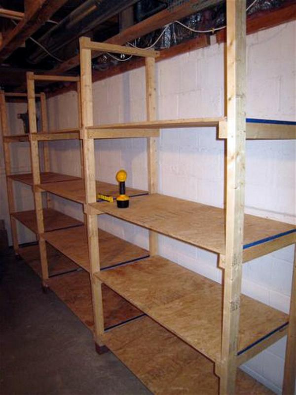 How To Build Inexpensive Basement Storage Shelves