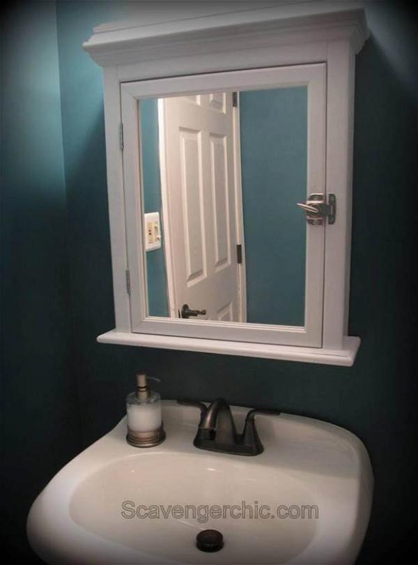 How To Create A Medicine Cabinet From A Mirror