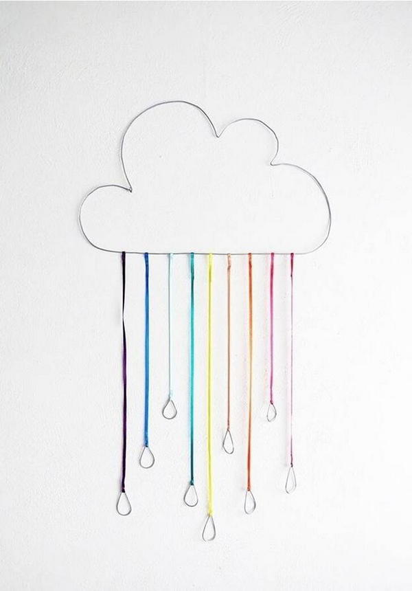 How To Make A Rainbow Cloud Using Ribbon