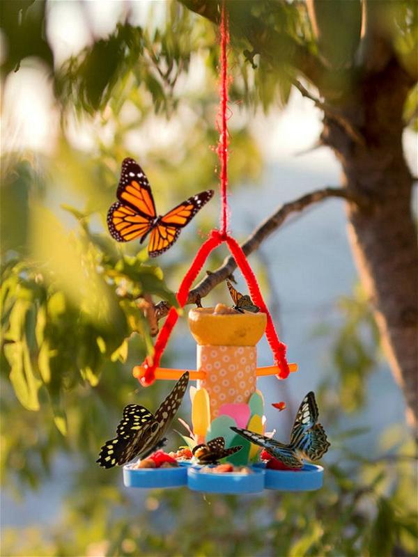How To Make A Recycled Butterfly Feeder