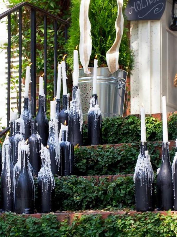 How To Make Wine Bottle Candelabras