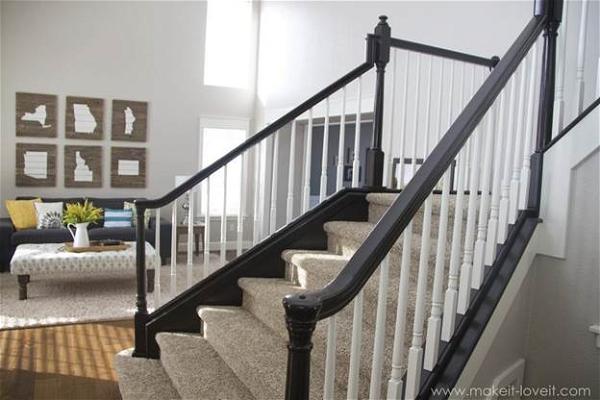 How To Stain Wood Stair Railings