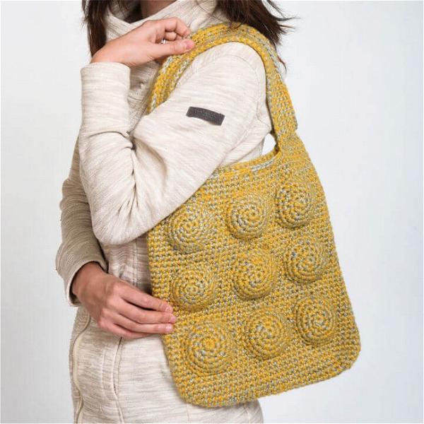 How to Crochet 9 Ball Tote Bag Free Pattern