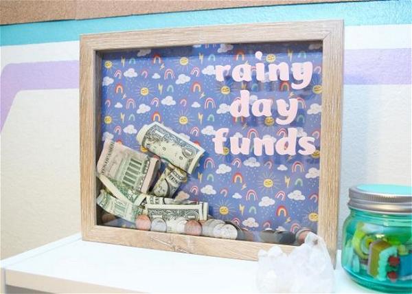 How to Make a Piggy Bank From a Shadow Box Frame
