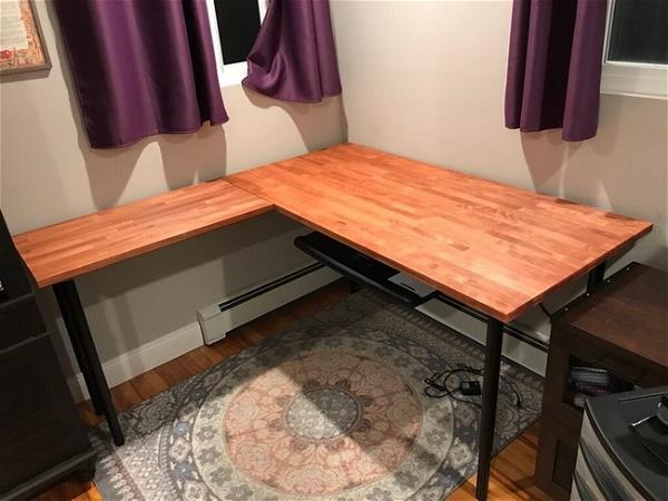 Ikea L Shaped Desk Hack