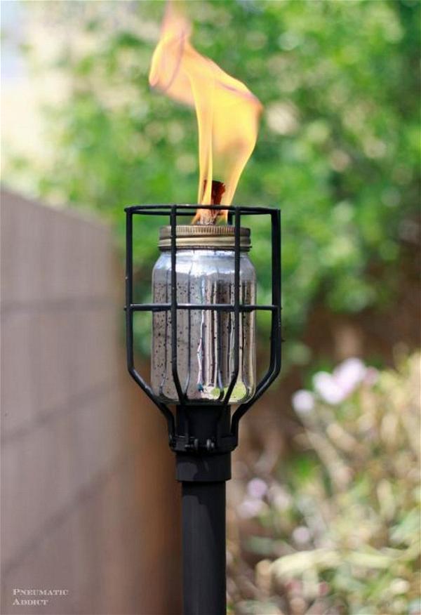 Industrial Style Tiki Torch