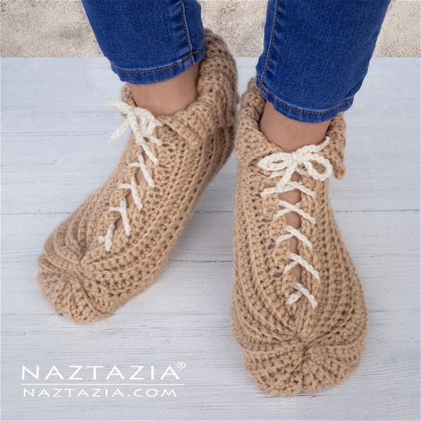 Lace Up Slippers