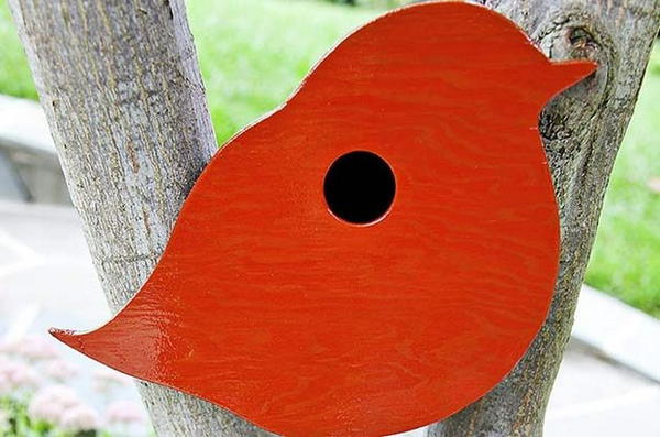 Make an Adorable Bird-Shaped Birdhouse