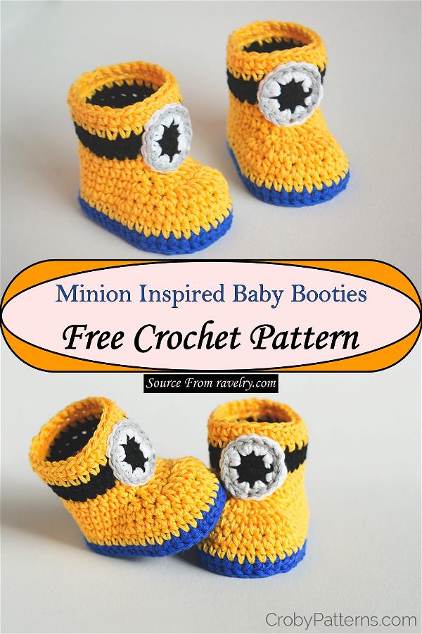 Minion Inspired Baby Booties