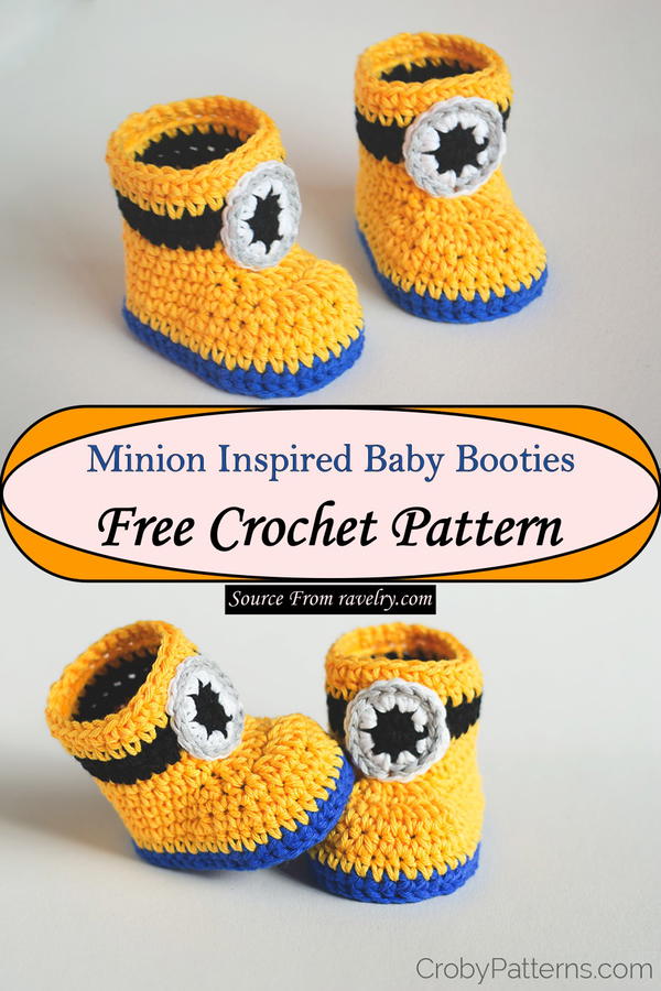 Minion Inspired Baby Booties