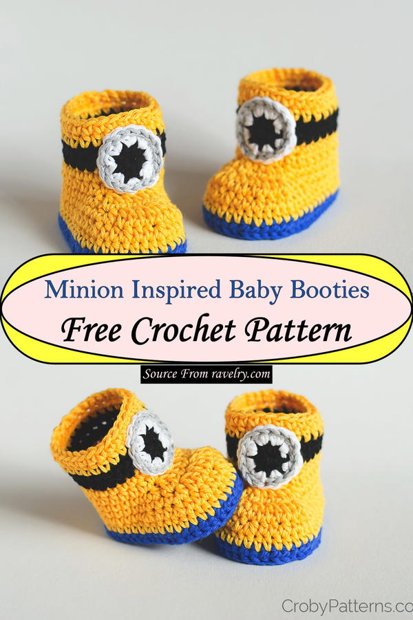 Minion Inspired Baby Booties