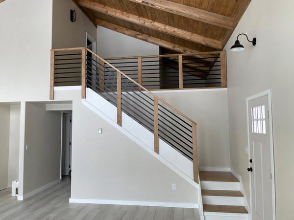 Modern Farmhouse DIY Staircase Railing