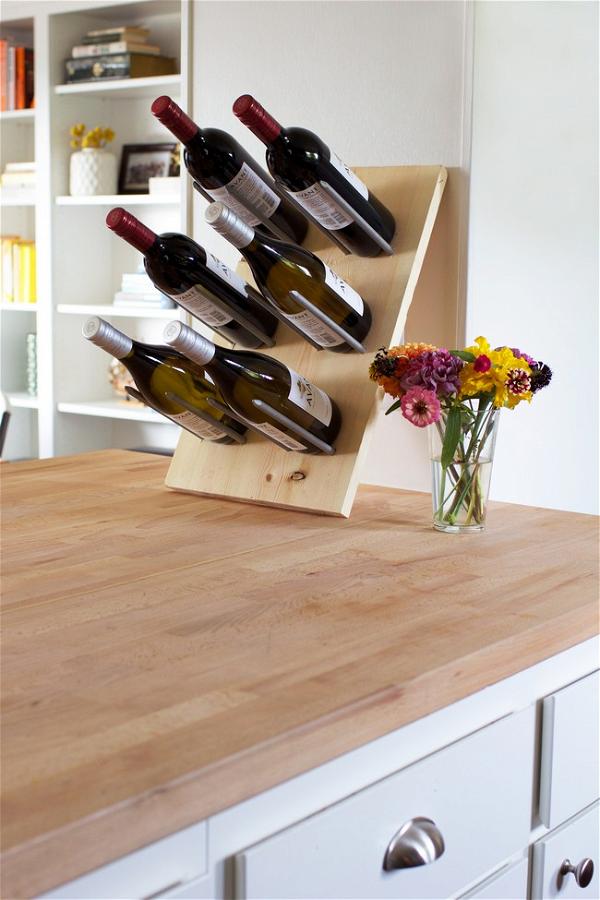 Modern Slanted Wine Rack