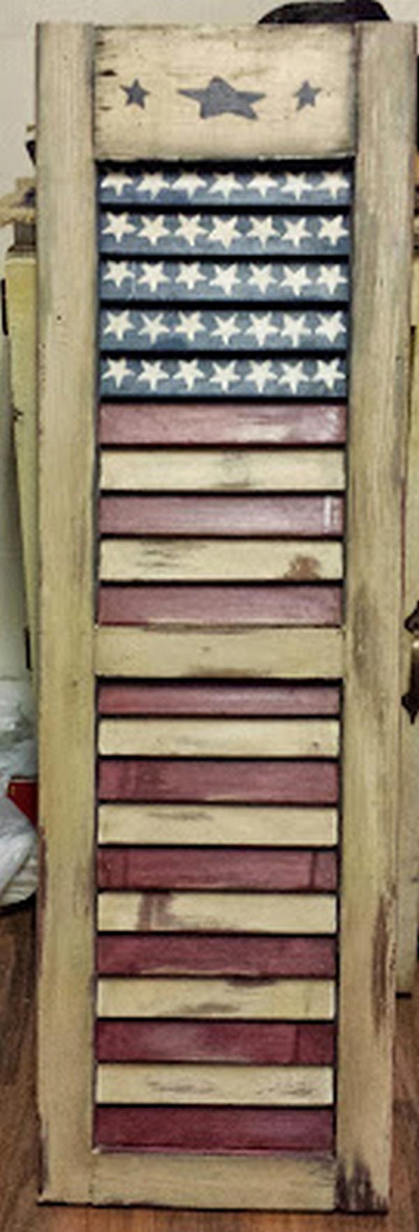 My Americana Painted Shutter